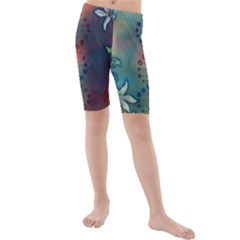 Flower Dna Kids  Mid Length Swim Shorts by RobLilly