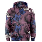 Floral wallpaper pattern with engraved hand drawn flowers vintage style Men s Core Hoodie