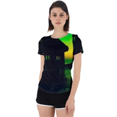 Ocean Dreaming Back Cut Out Sport Tee by essentialimage