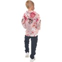 Beautiful seamless spring pattern with roses peony orchid succulents Kids  Hooded Pullover View2