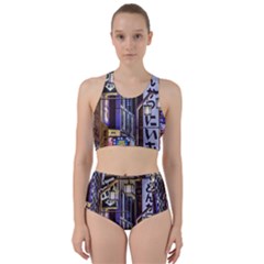 Shinjuku District Urban Night Scene, Tokyo Japan Racer Back Bikini Set by dflcprintsclothing