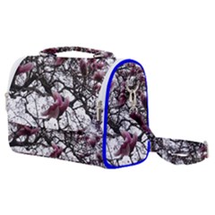 Saucer Magnolia Tree Satchel Shoulder Bag by okhismakingart