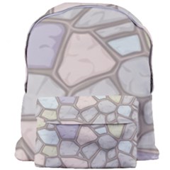 Cartoon Colored Stone Seamless Background Texture Pattern Giant Full Print Backpack