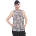 Cartoon colored stone seamless background texture pattern Men s Sleeveless Hoodie View1