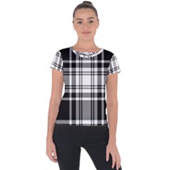 Pixel Background Design Modern Seamless Pattern Plaid Square Texture Fabric Tartan Scottish Textile Short Sleeve Sports Top  by BangZart