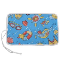 Hand Drawn Seamless Pattern Summer Time Pen Storage Case (m) by BangZart