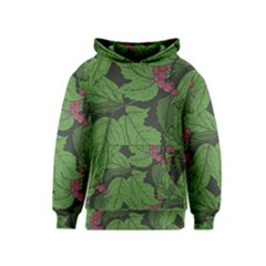 Seamless Pattern With Hand Drawn Guelder Rose Branches Kids  Pullover Hoodie by BangZart