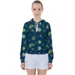 Plankton Pattern- Women s Tie Up Sweat