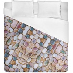 Rounded Stones Print Motif Duvet Cover (king Size) by dflcprintsclothing