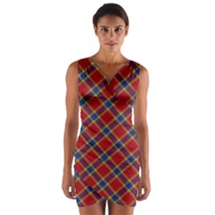 Scottish And Celtic Pattern - Braveheard Is Proud Of You Wrap Front Bodycon Dress