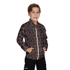 Animal Skin - Panther Or Giraffe - Africa And Savanna Kids  Windbreaker by DinzDas