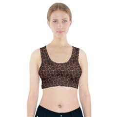 Animal Skin - Panther Or Giraffe - Africa And Savanna Sports Bra With Pocket by DinzDas