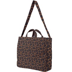 Animal Skin - Panther Or Giraffe - Africa And Savanna Square Shoulder Tote Bag by DinzDas