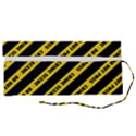 Warning Colors Yellow And Black - Police No Entrance 2 Roll Up Canvas Pencil Holder (S) View2