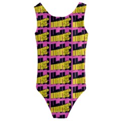 Haha - Nelson Pointing Finger At People - Funny Laugh Kids  Cut-out Back One Piece Swimsuit by DinzDas