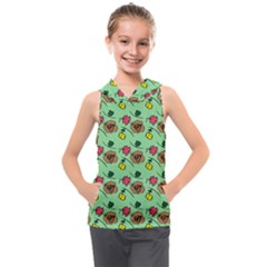 Lady Bug Fart - Nature And Insects Kids  Sleeveless Hoodie by DinzDas