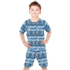 Scooter Captain - Moped And Scooter Riding Kids  Tee And Shorts Set