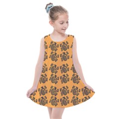 Inka Cultur Animal - Animals And Occult Religion Kids  Summer Dress by DinzDas