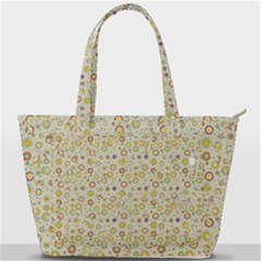 Abstract Flowers And Circle Back Pocket Shoulder Bag  by DinzDas