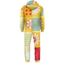 Abstract Flowers And Circle Hooded Jumpsuit (Men)  View2