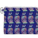 Jaw Dropping Horror Hippie Skull Canvas Cosmetic Bag (XXXL) View1