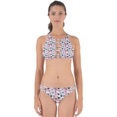 Adorable Seamless Cat Head Pattern01 Perfectly Cut Out Bikini Set by TastefulDesigns