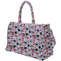 Adorable Seamless Cat Head Pattern01 Duffel Travel Bag by TastefulDesigns