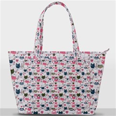 Adorable Seamless Cat Head Pattern01 Back Pocket Shoulder Bag  by TastefulDesigns