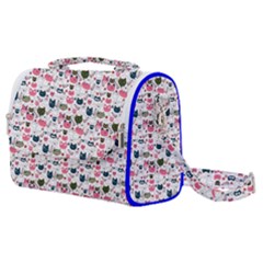 Adorable Seamless Cat Head Pattern01 Satchel Shoulder Bag by TastefulDesigns