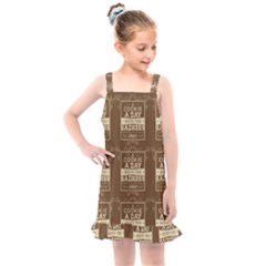 A Cookie A Day Keeps Sadness Away Kids  Overall Dress by DinzDas