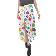 Gamer Velour Split Maxi Skirt by designsbymallika