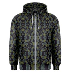 Modern Ornate Stylized Motif Print Men s Zipper Hoodie by dflcprintsclothing