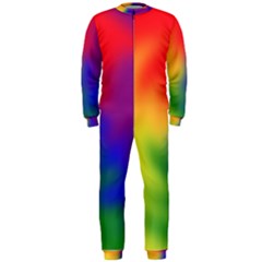 Rainbow Colors Lgbt Pride Abstract Art Onepiece Jumpsuit (men)  by yoursparklingshop