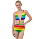 Original 8 Stripes LGBT Pride Rainbow Flag Tied Up Two Piece Swimsuit View1