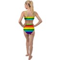 Original 8 Stripes LGBT Pride Rainbow Flag Tied Up Two Piece Swimsuit View2