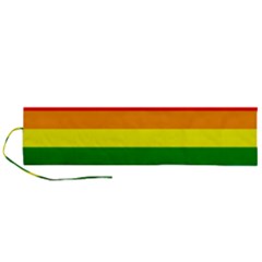 Original 8 Stripes Lgbt Pride Rainbow Flag Roll Up Canvas Pencil Holder (l) by yoursparklingshop