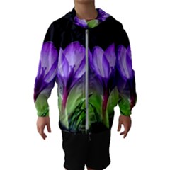 Floral Nature Kids  Hooded Windbreaker by Sparkle