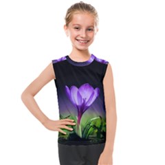 Floral Nature Kids  Mesh Tank Top