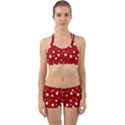 Mushroom pattern, red and white dots, circles theme Back Web Gym Set View1