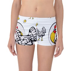 Roseanne Chicken, Retro Chickens Boyleg Bikini Bottoms by EvgeniaEsenina