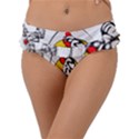 Roseanne Chicken, Retro Chickens Frill Bikini Bottom View1