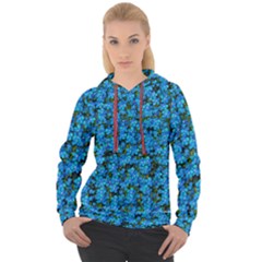 Blue Sakura Forest  Tree So Meditative And Calm Women s Overhead Hoodie