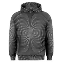 Abstract Metallic Spirals, Silver Color, Dark Grey, Graphite Colour Men s Overhead Hoodie by Casemiro