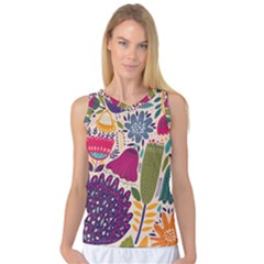 Spring Pattern Women s Basketball Tank Top by designsbymallika