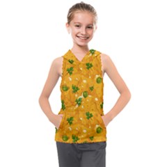 When Cheese Is Love Kids  Sleeveless Hoodie by designsbymallika