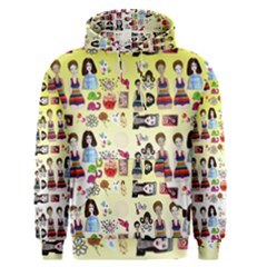 Kawaii Collage Yellow  Ombre Men s Core Hoodie by snowwhitegirl