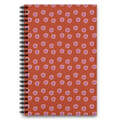 Peach Purple Daisy Flower Red 5 5  X 8 5  Notebook by snowwhitegirl