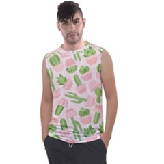 Cactus Pattern Men s Regular Tank Top