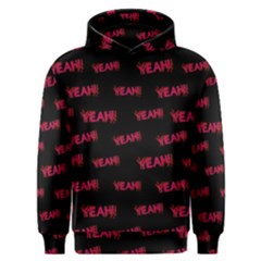 Yeah Word Motif Print Pattern Men s Overhead Hoodie by dflcprintsclothing