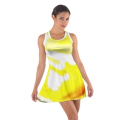 Golden Yellow Rose Cotton Racerback Dress by Janetaudreywilson